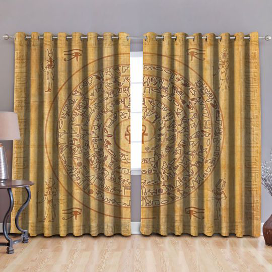 Awesome hoodied Viking Printed 3D Grommet Window Curtains - HB00070