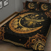 Awesome Hoodied Treble Clef And Hummingbirds Quilt Bed Set Bee HDQ025