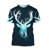 All Over Blue Deer for Men and Women, T-Shirt, Zip Hoodies, Sweatshirt HBC109