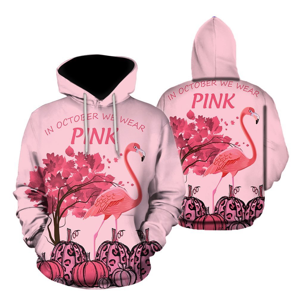 Awesome Hoodie Pink Flamingo for Men and Women HBC272