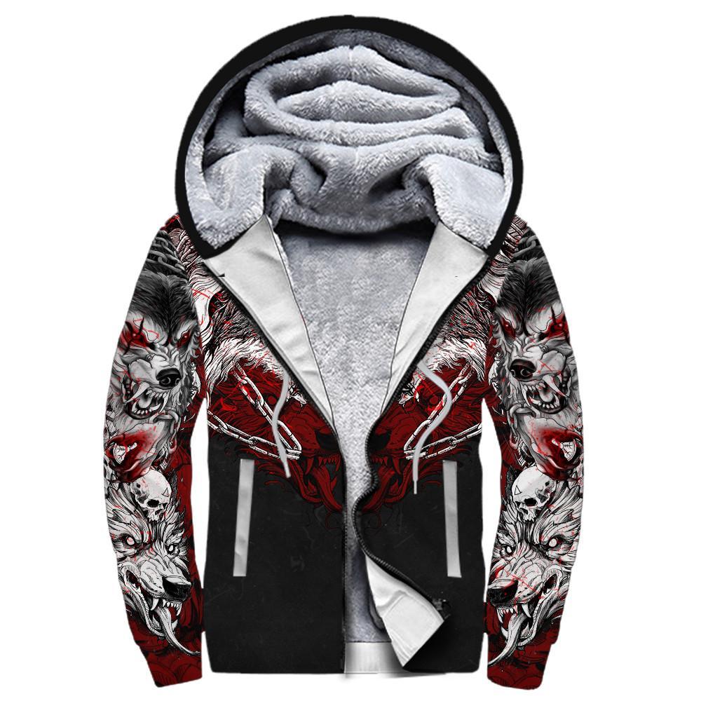 Awesome Hoodied Native Wolf Dreamcatcher 3D All Over Printed Clothes For Women and Men DTK0015