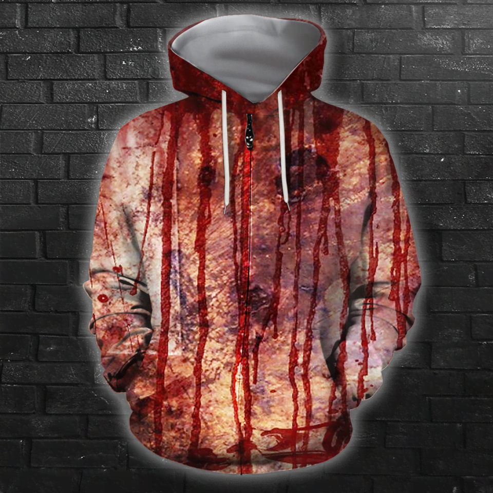 3D All Over Print Bloody Hoodie
