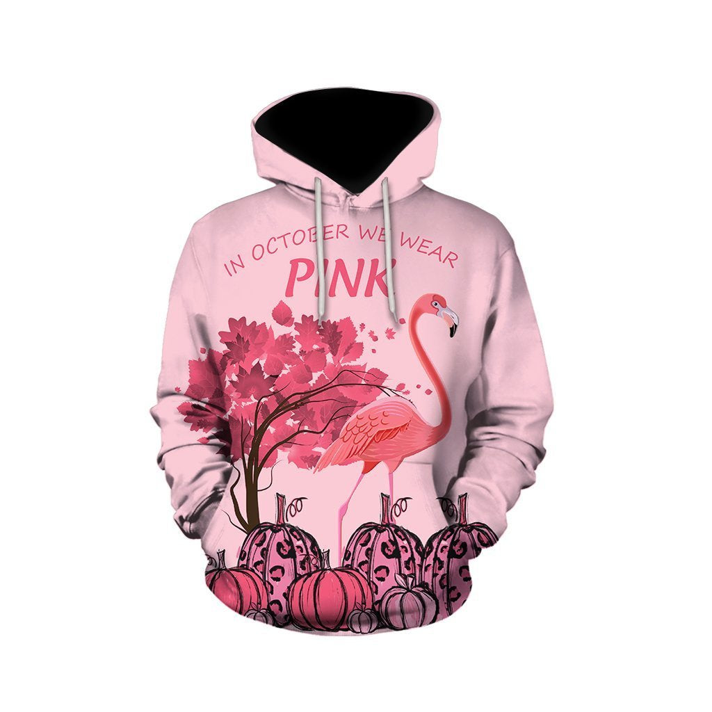 Awesome Hoodie Pink Flamingo for Men and Women HBC272