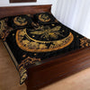 Awesome Hoodied Treble Clef And Hummingbirds Quilt Bed Set Bee HDQ025