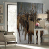 Awesome hoodied 3D all print Hunting ELK Curtains  skull - VNC0030