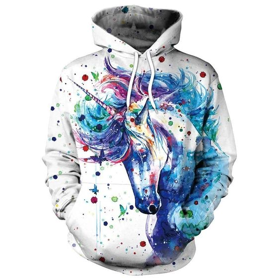 Awesome hoodied 3D All Over Print UNICORN  SWEATSHIRT for Men and Women TH008