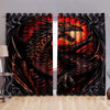 Awesome hoodied Dragon Fide Printed 3D Grommet Window Curtains HD03