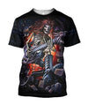All Over Print Rock and Roll Skull for Men and Women, T-Shirt, Zip Hoodies, Sweatshirt HBC0071