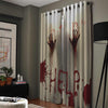 Awesome hoodied Horror Help Printed 3D Grommet Window Curtains - HB0006
