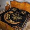 Awesome Hoodied Treble Clef And Hummingbirds Quilt Bed Set Bee HDQ025