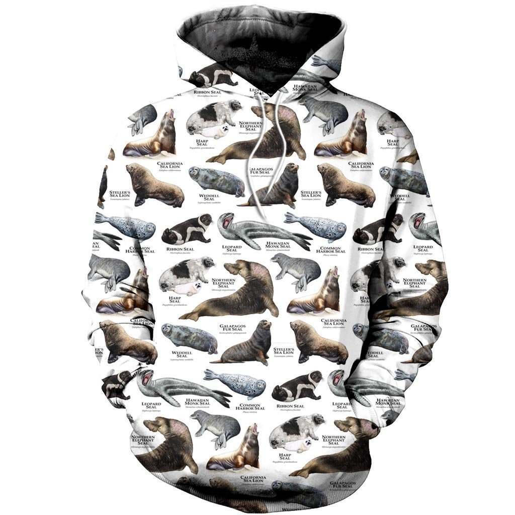 3D All Over Printed Seals and Sea Lions Of The World Shirts and Shorts