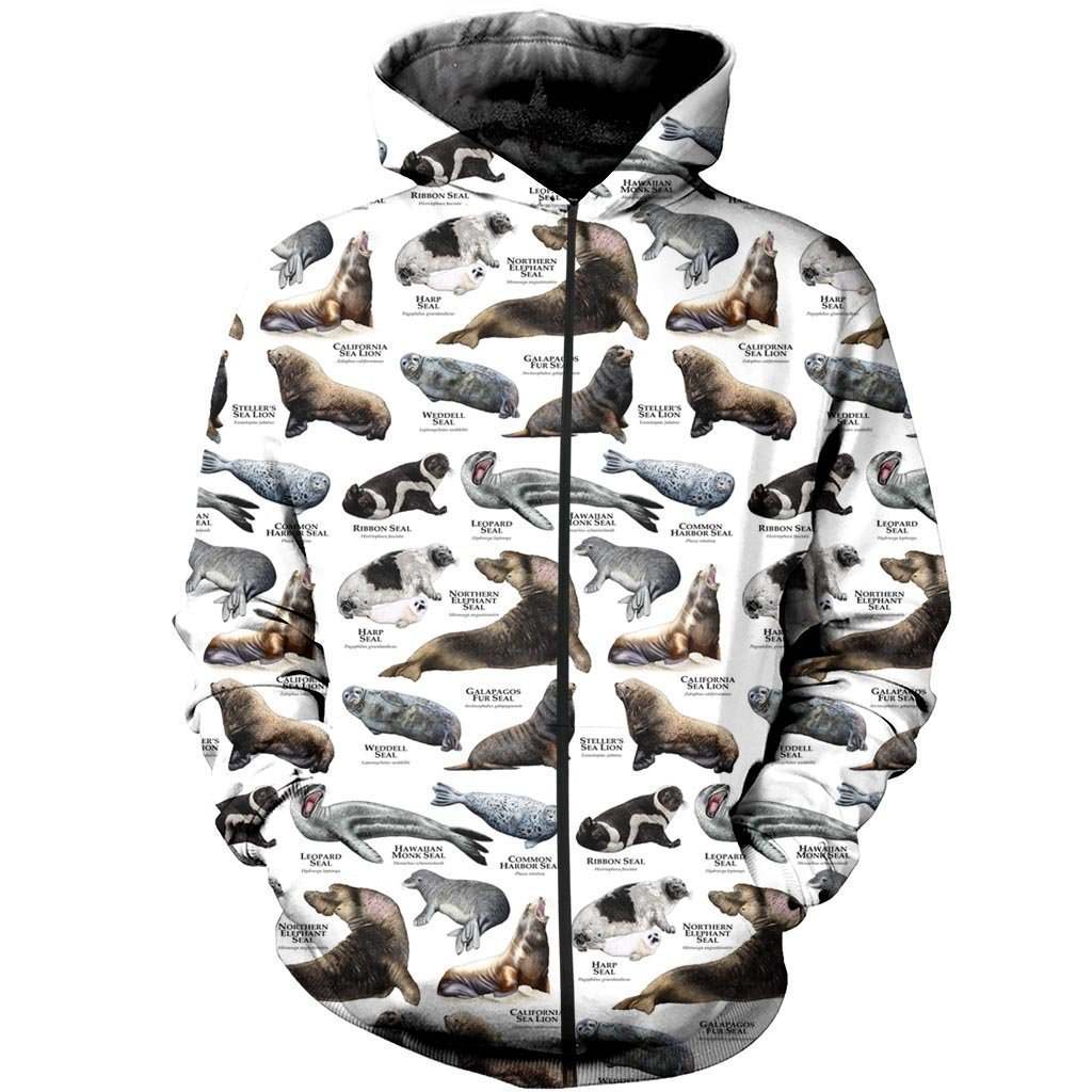3D All Over Printed Seals and Sea Lions Of The World Shirts and Shorts