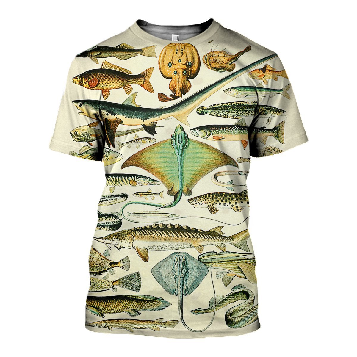 3D All Over Printed Fish Collection Shirts And Shorts