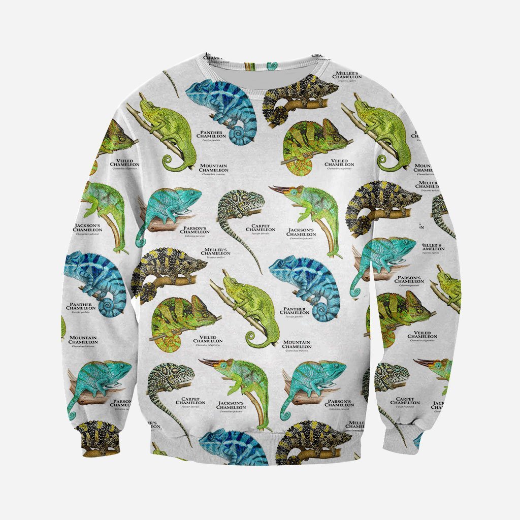 3D All Over Printed Chameleons of the World Shirts And Shorts