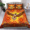 Awesome Hoodied 3D all over print Aboriginal Eagle Power Sunset, Australia Indigenous Bedding Sets NQBS006