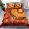 Awesome Hoodied 3D all over print Aboriginal Eagle flying into sunset, Australia Indigenous  Bedding Sets NQBS007