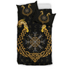 Awesome Hoodied 3D all over print Viking Bedding Set, Aegishjalmur Helm Of Awe Bedding Sets NQBS0027
