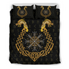 Awesome Hoodied 3D all over print Viking Bedding Set, Aegishjalmur Helm Of Awe Bedding Sets NQBS0027