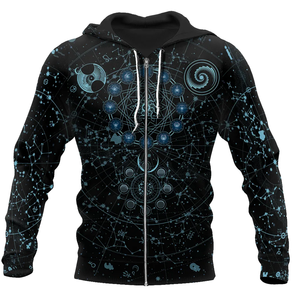 Awesome hoodie 3d all print Alchemy Sky Signs for Men and Women, Zip Hoodies, Sweatshirt NQ0073