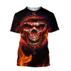 Awesome hoodie 3d all print Angry Skulls On Fire Art for Men and Women, T-Shirt, Zip Hoodies, Sweatshirt NQ145