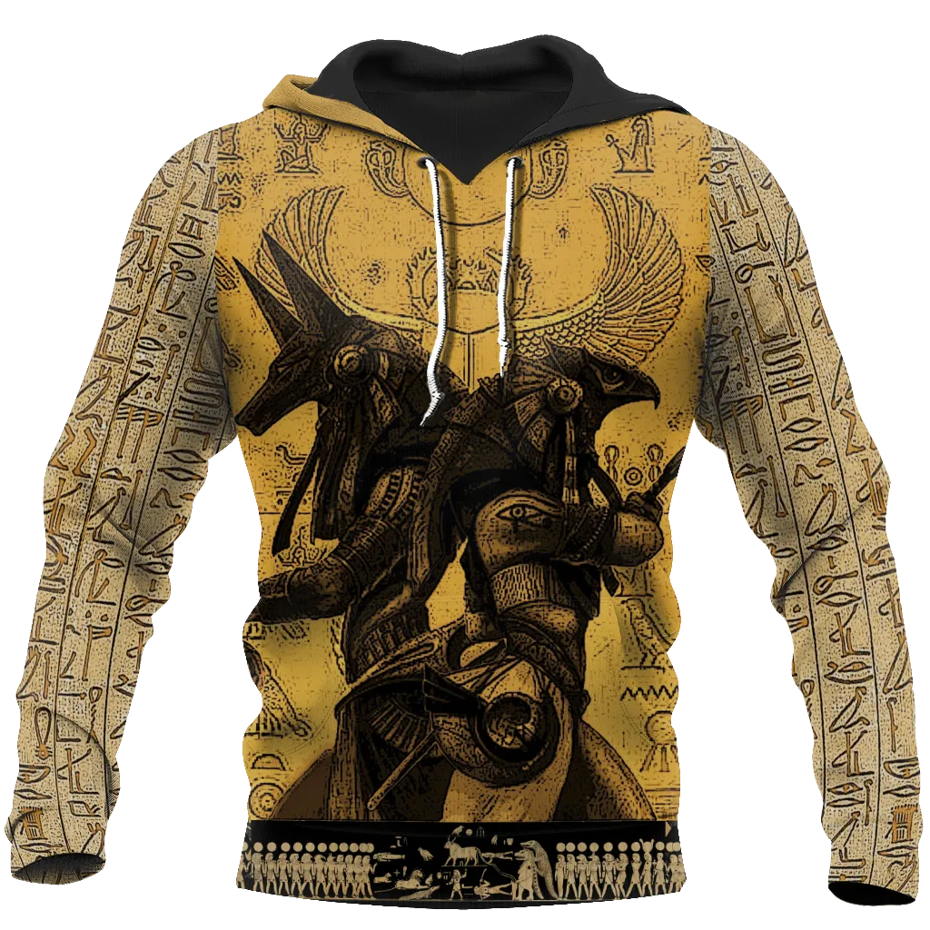 Awesome hoodie 3d all print Anubis Ancient Egypt for Men and Women, T-Shirt, Zip Hoodies, Sweatshirt NQ335