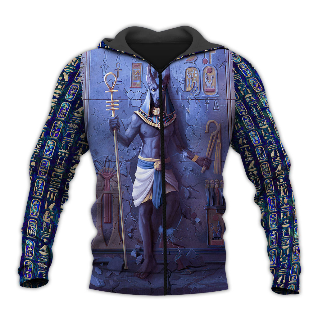 Awesome hoodie 3d all print Anubis Face Blue for Men and Women, T-Shirt, Zip Hoodies, Sweatshirt NQ312