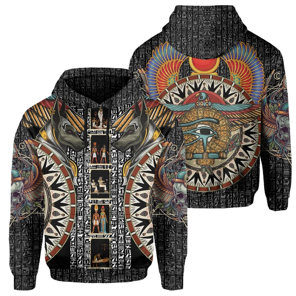 Awesome hoodie 3d all print Anubis Scarab Egyptian for Men and Women, T-Shirt, Zip Hoodies, Sweatshirt NQ146
