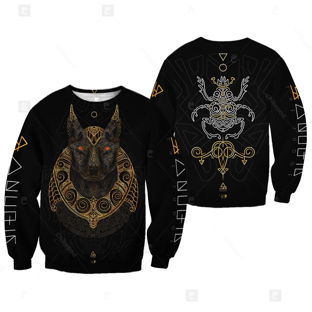 Awesome hoodie 3d all print Anubis The Judge for Men and Women, T-Shirt, Zip Hoodies, Sweatshirt NQ276