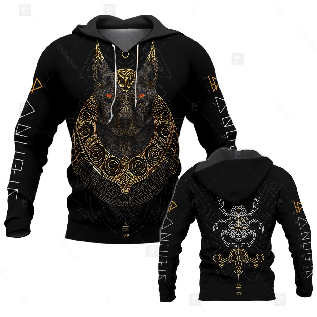 Awesome hoodie 3d all print Anubis The Judge for Men and Women, T-Shirt, Zip Hoodies, Sweatshirt NQ276
