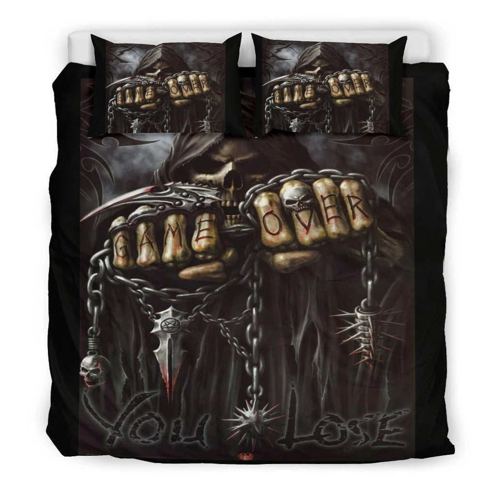 Awesome Hoodies - Game Over You Lose Bedding - Cross Quilt Bedding QK31005
