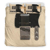 Awesome Hoodied Superb Electric Guitar Bedding Set Black DCB002