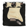 Awesome Hoodied Black Electric Guitar Bedding Set Black DCB001