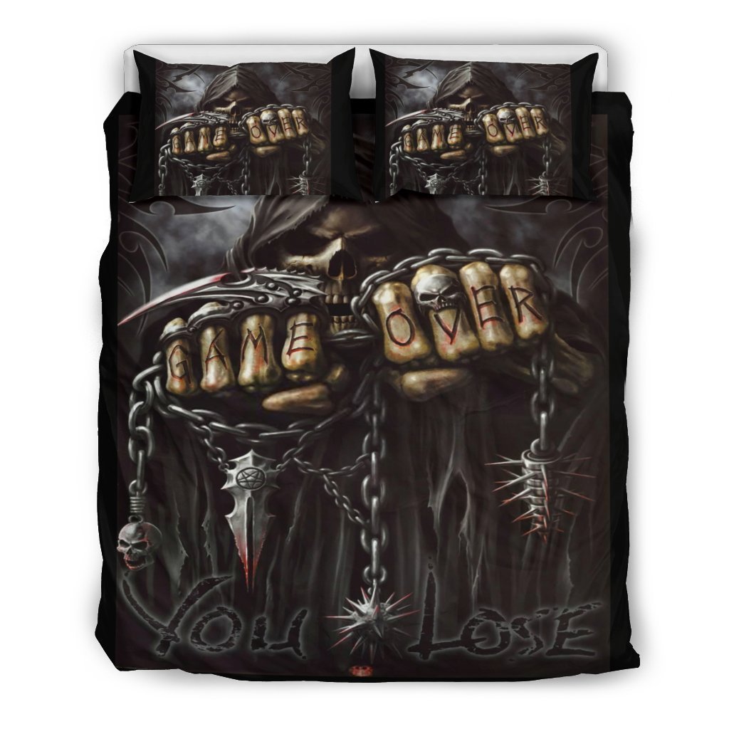 Awesome Hoodies - Game Over You Lose Bedding - Cross Quilt Bedding QK31005