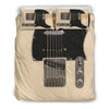 Awesome Hoodied Superb Electric Guitar Bedding Set Black DCB002