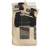 Awesome Hoodied Superb Electric Guitar Bedding Set Black DCB002