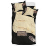 Awesome Hoodied Black Electric Guitar Bedding Set Black DCB001