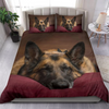 Awesome Hoodied 3D all over print German Shepherd Bedding SET very cool NQBS001