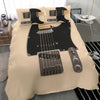 Awesome Hoodied Superb Electric Guitar Bedding Set Black DCB002