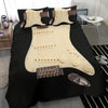 Awesome Hoodied Black Electric Guitar Bedding Set Black DCB001