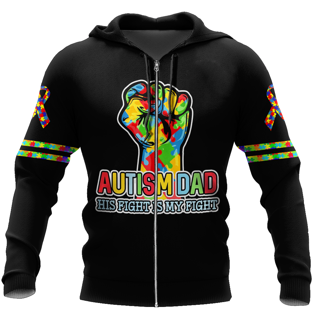 Awesome Hoodie Autism Dad for Men and Women HBC285