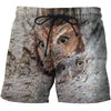3D All Over Printed Camouflage Owls Art Shirts and Shorts