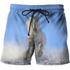 3D All Over Print White Horse Blue Sky Shirts