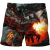 3D All Over Print Fire Dragon Hoodie