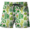 3D All Over Printing Green Cacti And Flower Hoodie