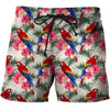 3D All Over Printing Scarlet Macaw And Flower Shirt