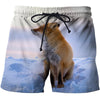 3D All Over Printed Fox Art Shirts and Shorts