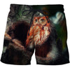 3D All Over Print Red Owl Shirts