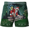 3D All Over Print Green Santa DJ Shirts