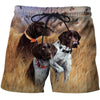 3D All Over Print 3 Hunting Dog Hoodie