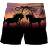 All Over Print Horse Silhouette Sunset